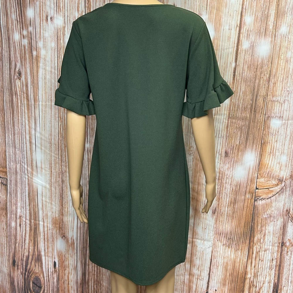 Ces Femme Ruffled Sleeve Shift Dress - Picture 5 of 10